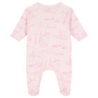 Baby Girls Pink & Ivory Logo & Animals Babygrows ( 2-Pack ), 2, hi-res